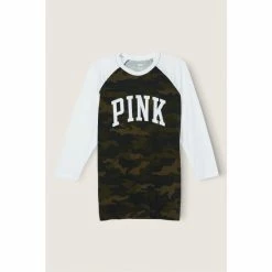 Victorias Secret PINK Victoria's Secret PINK Cotton / Sleeve Campus Baseball T-Shirt