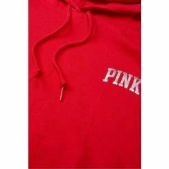 Victorias Secret PINK Victoria's Secret PINK Varsity Long Sleeve Pullover Tee Bright Crimson -Victoria's Secret PINK Shop unnamed file 3349