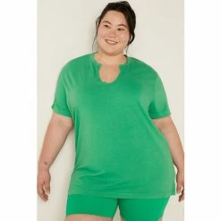 Victorias Secret PINK Victoria's Secret PINK Campus Short Sleeve Notch Neck Tee