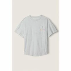 Victorias Secret PINK Victoria's Secret PINK Varsity Short Sleeve Crew Pocket Tee -Victoria's Secret PINK Shop unnamed file 3389