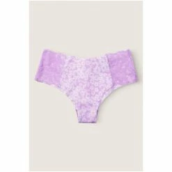Victorias Secret PINK Victoria's Secret PINK No Show Lace Trim Cheeky Panty Purple Petal Floral -Victoria's Secret PINK Shop unnamed file 345