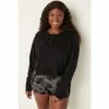 Victorias Secret PINK Victoria's Secret PINK Campus Crop Long Sleeve Henley Tee