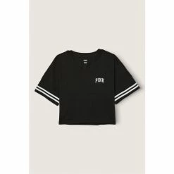 Victorias Secret PINK Victoria's Secret PINK Cotton Oversized Crop Top