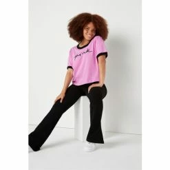 Victorias Secret PINK Victoria's Secret PINK Campus Crop Short Sleeve Ringer Tee -Victoria's Secret PINK Shop unnamed file 3499