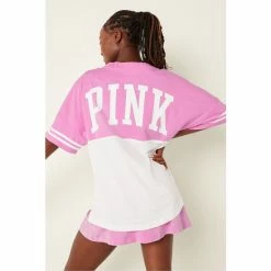 Victorias Secret PINK Victoria's Secret PINK Varsity Short Sleeve Crew Pocket Tee -Victoria's Secret PINK Shop unnamed file 3522
