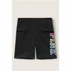 Victorias Secret PINK Victoria's Secret PINK Cycling Short Pure Black With Rainbow -Victoria's Secret PINK Shop unnamed file 3566