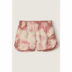 Victorias Secret PINK Victoria's Secret PINK Varsity Short Light Ivory Mosaic Tie Dye
