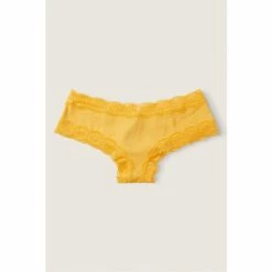 Victorias Secret PINK Victoria's Secret PINK Cotton Lace Trim Cheeky Underwear