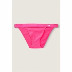 Victorias Secret PINK Victoria's Secret PINK Seamless Bikini Panty Coral Cream With Graphic