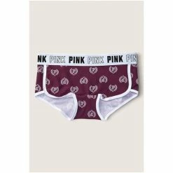 Victorias Secret PINK Victoria's Secret PINK Logo Short Underwear Rich Maroon Seal Print -Victoria's Secret PINK Shop unnamed file 382