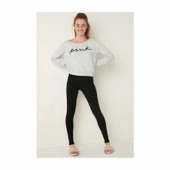 Victorias Secret PINK Victoria's Secret PINK Cotton Mid Rise Full Length Legging