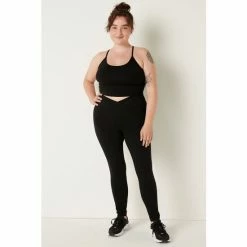 Victorias Secret PINK Victoria's Secret PINK Cotton High Waist Full Length V Crossover Legging