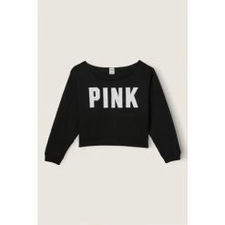 Victorias Secret PINK Victoria's Secret PINK Everyday Lounge Off The Shoulder Sweatshirt -Victoria's Secret PINK Shop unnamed file 4137