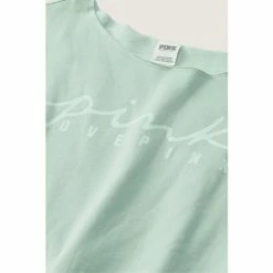Victorias Secret PINK Victoria's Secret PINK Everyday Lounge Off The Shoulder Sweatshirt Pink Daisy Logo -Victoria's Secret PINK Shop unnamed file 4143