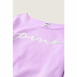 Victorias Secret PINK Victoria's Secret PINK Everyday Lounge Off The Shoulder Sweatshirt -Victoria's Secret PINK Shop unnamed file 4165