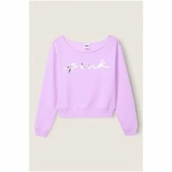 Victorias Secret PINK Victoria's Secret PINK Everyday Lounge Off The Shoulder Sweatshirt -Victoria's Secret PINK Shop unnamed file 4166