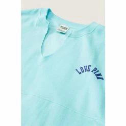 Victorias Secret PINK Victoria's Secret PINK Varsity Notch Crew Blue Breeze -Victoria's Secret PINK Shop unnamed file 4171