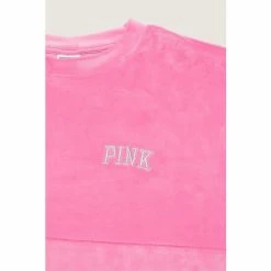 Victorias Secret PINK Victoria's Secret PINK Varsity Velour Crew Dahlia With Foil Shine -Victoria's Secret PINK Shop unnamed file 4210