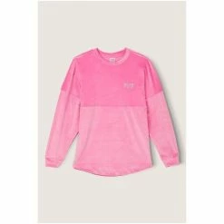Victorias Secret PINK Victoria's Secret PINK Varsity Velour Crew Dahlia With Foil Shine -Victoria's Secret PINK Shop unnamed file 4211