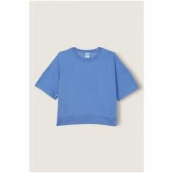 Victorias Secret PINK Victoria's Secret PINK Short Sleeve Crop Crew Sweatshirt Capri Pink Dip Dye -Victoria's Secret PINK Shop unnamed file 4219