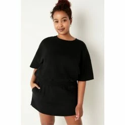 Victorias Secret PINK Victoria's Secret PINK Short Sleeve Crop Crew Sweatshirt