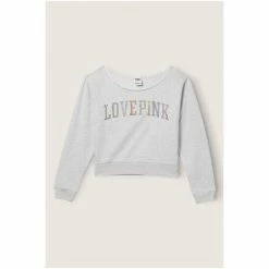 Victorias Secret PINK Victoria's Secret PINK Everyday Lounge Open Neck Crew -Victoria's Secret PINK Shop unnamed file 4275