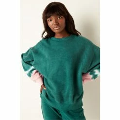 Victorias Secret PINK Victoria's Secret PINK Crew Sweatshirt Dark Garden With Placed Tie Dye -Victoria's Secret PINK Shop unnamed file 4278