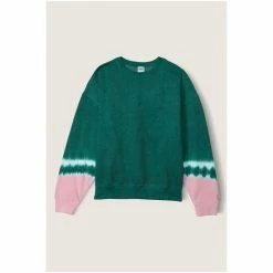 Victorias Secret PINK Victoria's Secret PINK Crew Sweatshirt Dark Garden With Placed Tie Dye -Victoria's Secret PINK Shop unnamed file 4281