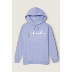 Victorias Secret PINK Victoria's Secret PINK Dusty Periwinkle Script Logo Everyday Lounge Campus Pullover Jacket -Victoria's Secret PINK Shop unnamed file 4401