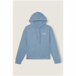 Victorias Secret PINK Victoria's Secret PINK Chalk Blue Soft French Terry Hoodie -Victoria's Secret PINK Shop unnamed file 4444