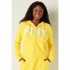 Victorias Secret PINK Victoria's Secret PINK Everyday Lounge Perfect FullZip Bananarama Classic Logo