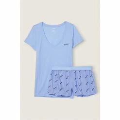 Victorias Secret PINK Victoria's Secret PINK Morning Sky Boxy Sleep Set -Victoria's Secret PINK Shop unnamed file 4482