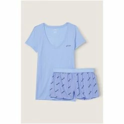 Victorias Secret PINK Victoria's Secret PINK Morning Sky Boxy Sleep Set -Victoria's Secret PINK Shop unnamed file 4484