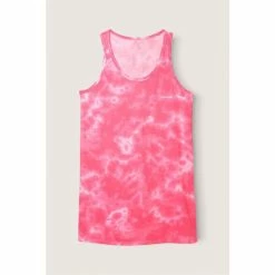 Victorias Secret PINK Victoria's Secret PINK Cotton Sleep Tank Dress Incredible Coral Geode Tie Dye -Victoria's Secret PINK Shop unnamed file 4515