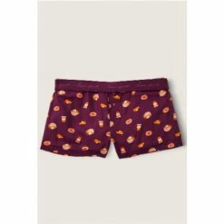 Victorias Secret PINK Victoria's Secret PINK Rich Maroon Breakfast Flannel Boxy Pajama Shorts -Victoria's Secret PINK Shop unnamed file 4553