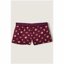 Victorias Secret PINK Victoria's Secret PINK Rich Maroon Breakfast Flannel Boxy Pajama Shorts -Victoria's Secret PINK Shop unnamed file 4554