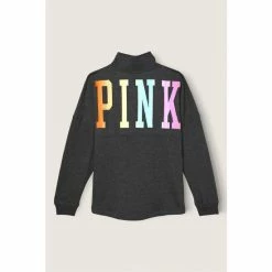 Victorias Secret PINK Victoria's Secret PINK Varsity Half Zip Fleece -Victoria's Secret PINK Shop unnamed file 4736