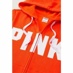 Victorias Secret PINK Victoria's Secret PINK Everyday Lounge Perfect FullZip Jacket Pure Black Wash Tropical Logo -Victoria's Secret PINK Shop unnamed file 4758