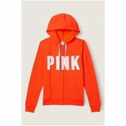 Victorias Secret PINK Victoria's Secret PINK Everyday Lounge Perfect FullZip Jacket Pure Black Wash Tropical Logo -Victoria's Secret PINK Shop unnamed file 4759