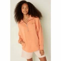 Victorias Secret PINK Victoria's Secret PINK Varsity Half Zip