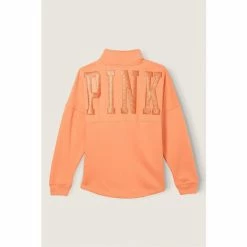 Victorias Secret PINK Victoria's Secret PINK Varsity Half Zip -Victoria's Secret PINK Shop unnamed file 4763