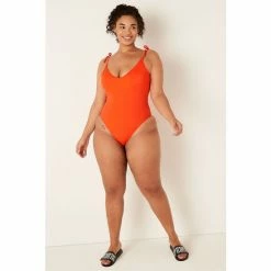 Victorias Secret PINK Victoria's Secret PINK Plunge One Piece Swimsuit Pure Black