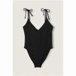 Victorias Secret PINK Victoria's Secret PINK Plunge One Piece Swimsuit Pure Black -Victoria's Secret PINK Shop unnamed file 4975
