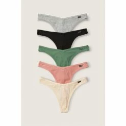 Victorias Secret PINK Victoria's Secret PINK 5 Pack Cotton Thong Pantys