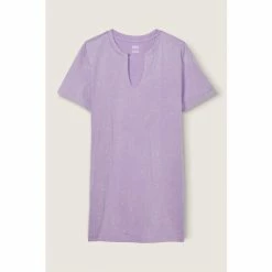 Victorias Secret PINK Victoria's Secret PINK Campus Notch Neck Tee Dress Pure Black Wash W/ Graphic