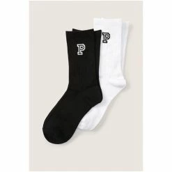 Victorias Secret PINK Victoria's Secret Pink Black Crew Sock 2 Pack -Victoria's Secret PINK Shop unnamed file 5193