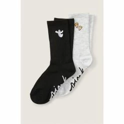 Victorias Secret PINK Victoria's Secret Pink Black Crew Sock 2 Pack