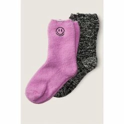Victorias Secret PINK Victoria's Secret Pink Multicolored Marshmallow Knit Sock Pack