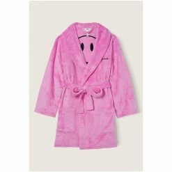 Victorias Secret PINK Victoria's Secret PINK Black Fluffy Robe -Victoria's Secret PINK Shop unnamed file 5241