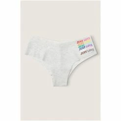 Victorias Secret PINK Victoria's Secret PINK No Show Cheeky Panty Pale Banana With Graphic Yellow -Victoria's Secret PINK Shop unnamed file 532